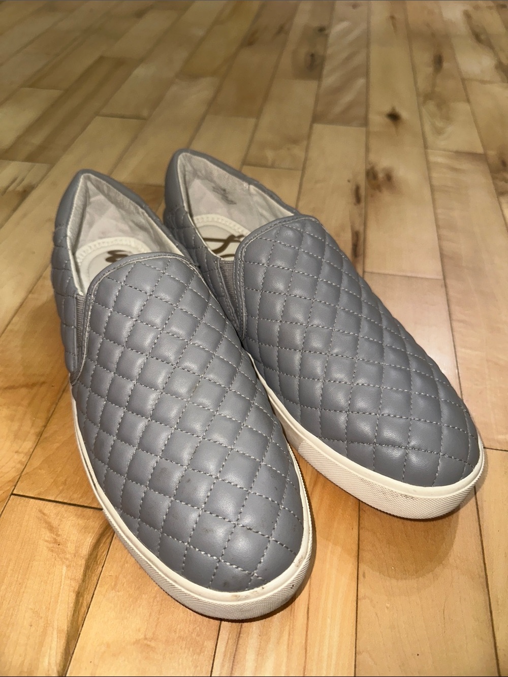 Sam Edelman Men's Quilted Slip-On Casual Shoes - Gray